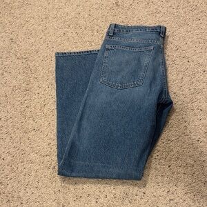 Zara mid rise, wide leg classic jean